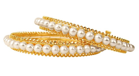 Pearl Bangles Designs - 20 Modern Collection for Beautiful Look