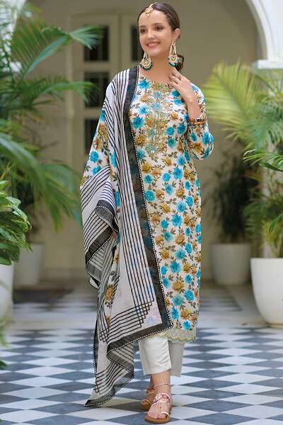 15 Magnificent White Salwar Kameez Designs - Trending Models