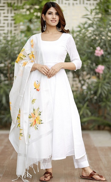 15 Magnificent White Salwar Kameez Designs - Trending Models