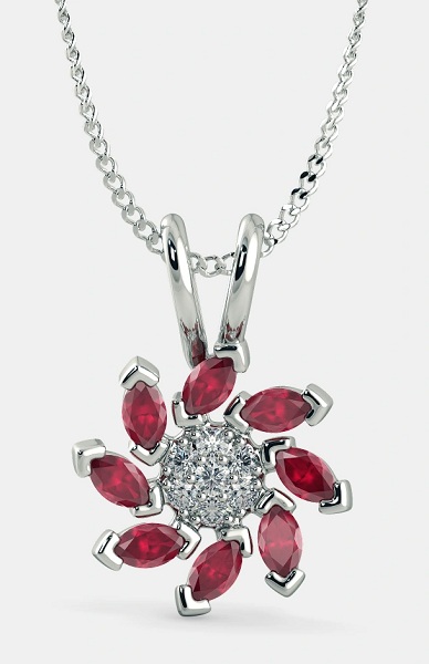 15 Beautiful Ruby Pendant Designs for Womens in Trend