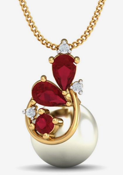 15 Beautiful Ruby Pendant Designs for Womens in Trend