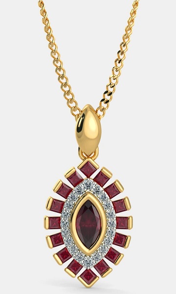 15 Beautiful Ruby Pendant Designs for Womens in Trend