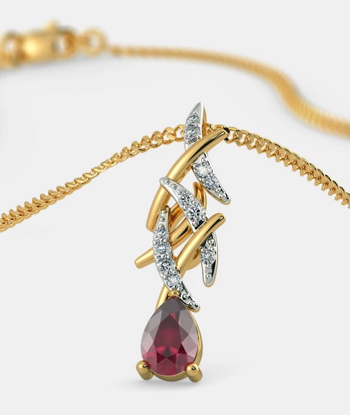 15 Beautiful Ruby Pendant Designs for Womens in Trend