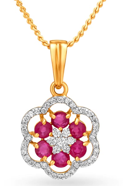 15 Beautiful Ruby Pendant Designs for Womens in Trend