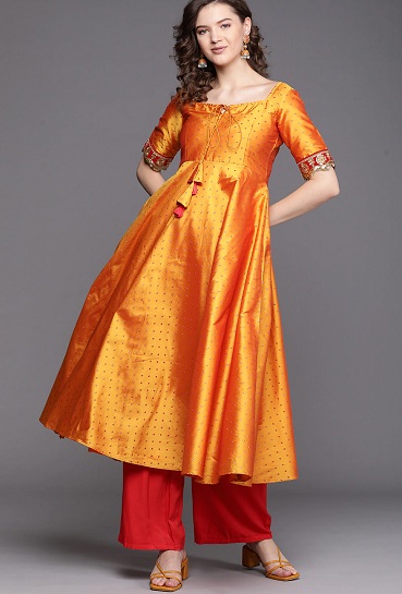20 Latest Collection of Silk Kurtis For Women - Trending Models