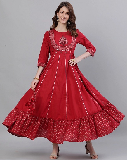 20 Latest Collection of Silk Kurtis For Women - Trending Models