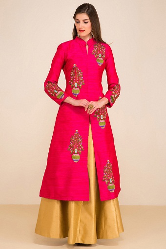 20 Latest Collection of Silk Kurtis For Women - Trending Models