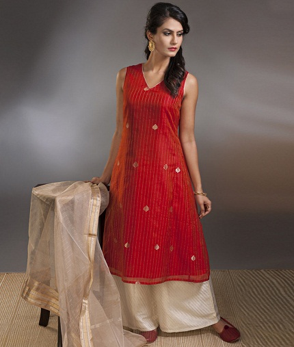20 Latest Collection of Silk Kurtis For Women - Trending Models