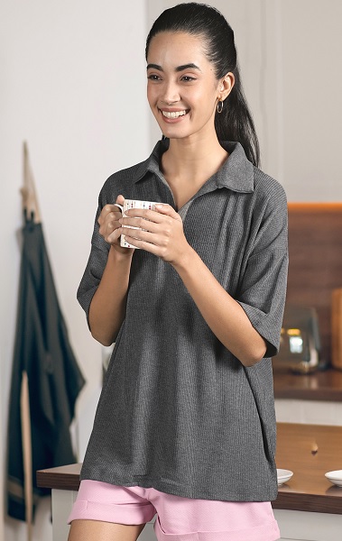 9 Trendy Designs of Grey T Shirts With Different Necklines