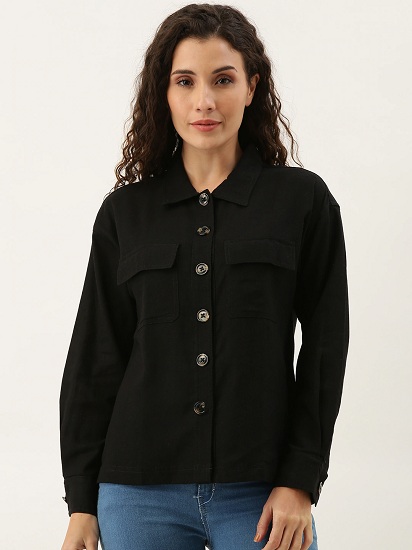 Black Shirts for Women's - 15 Stylish and Stunning Designs