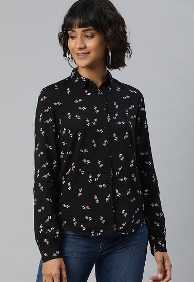 Black Shirts for Women's - 15 Stylish and Stunning Designs