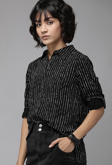 Black Shirts for Women's - 15 Stylish and Stunning Designs