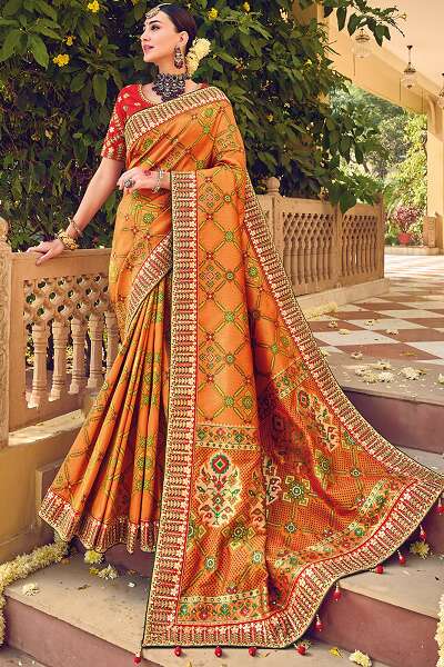 10 Stunning Designs of Gota Patti Sarees To Suit All Occasions