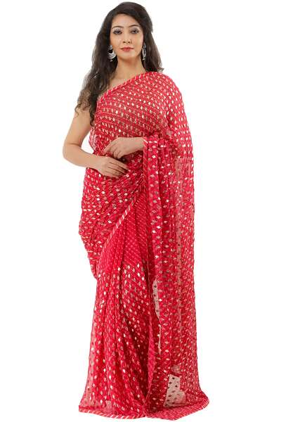 10 Stunning Designs of Gota Patti Sarees To Suit All Occasions