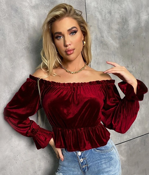 20 Stylish Collection of Velvet Tops for Ladies - Beautiful Models