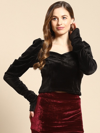 20 Stylish Collection of Velvet Tops for Ladies - Beautiful Models