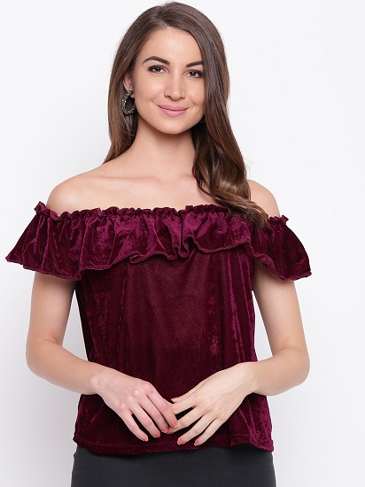 20 Stylish Collection of Velvet Tops for Ladies - Beautiful Models