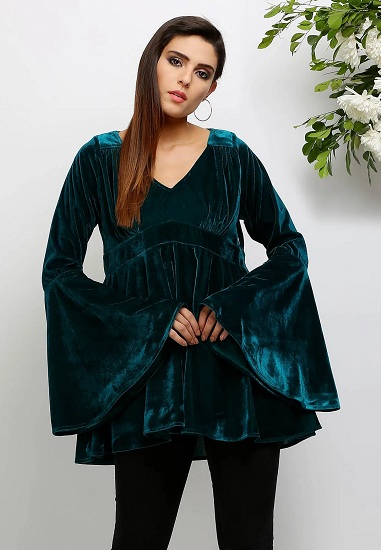 20 Stylish Collection of Velvet Tops for Ladies - Beautiful Models