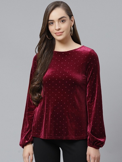 20 Stylish Collection of Velvet Tops for Ladies - Beautiful Models
