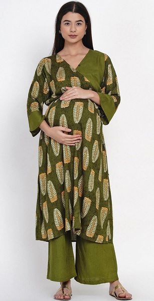 10 Stylish and Comfortable Feeding Maternity Kurtis for Mothers