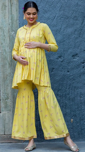 10 Stylish and Comfortable Feeding Maternity Kurtis for Mothers