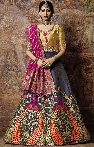 Blue Lehenga Choli - These 15 Latest Designs To Get Royal Look