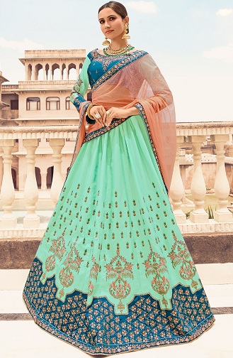 Blue Lehenga Choli - These 15 Latest Designs To Get Royal Look
