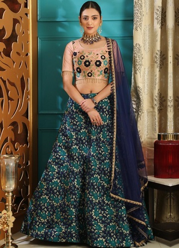 Blue Lehenga Choli - These 15 Latest Designs To Get Royal Look