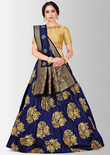 Blue Lehenga Choli - These 15 Latest Designs To Get Royal Look