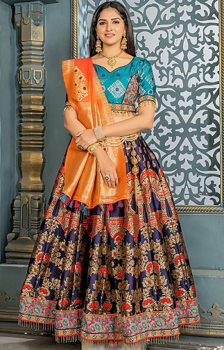 Blue Lehenga Choli - These 15 Latest Designs To Get Royal Look
