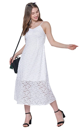 Top 25 Attractive Lace Dress Patterns for Women in Trend