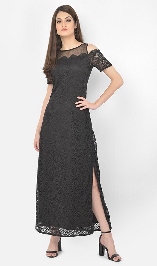 Top 25 Attractive Lace Dress Patterns for Women in Trend