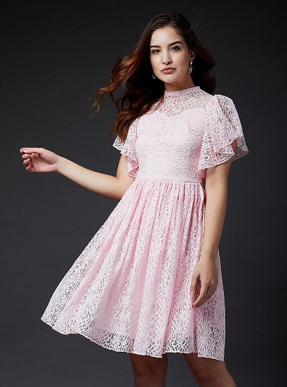 Top 25 Attractive Lace Dress Patterns for Women in Trend