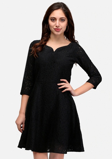 Top 25 Attractive Lace Dress Patterns for Women in Trend