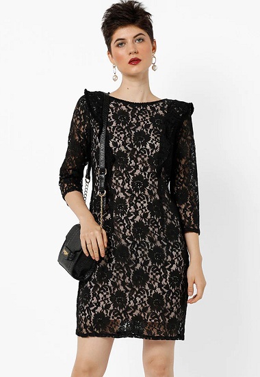 Top 25 Attractive Lace Dress Patterns for Women in Trend