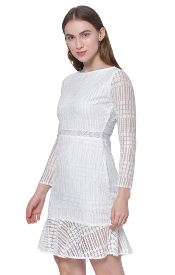 Top 25 Attractive Lace Dress Patterns for Women in Trend