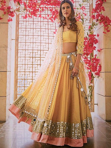 10 Beautiful Mirror Work Lehenga Choli Designs 2023