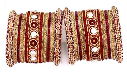9 Traditional Indian Bridal Bangles Set Designs 2023