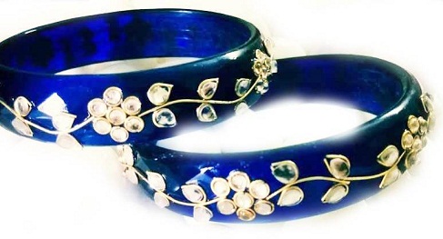 9 Beautiful Designs of Blue Bangles in Fashion 2023