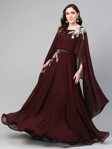 30 Stunning Designs of Cape Dresses for Modern Look