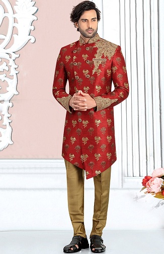 10 Exclusive Red Sherwani Designs For Weddings in 2023