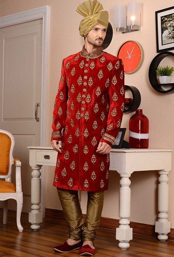 10 Exclusive Red Sherwani Designs For Weddings in 2023