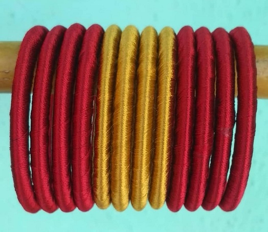 30 Modern Designs of Thread Bangles for Women in 2023