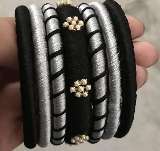 30 Modern Designs of Thread Bangles for Women in 2023