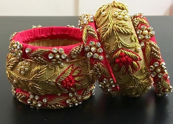 30 Modern Designs of Thread Bangles for Women in 2023