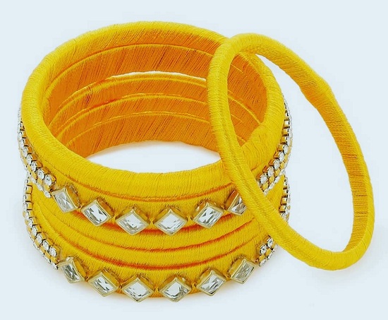 30 Modern Designs of Thread Bangles for Women in 2023