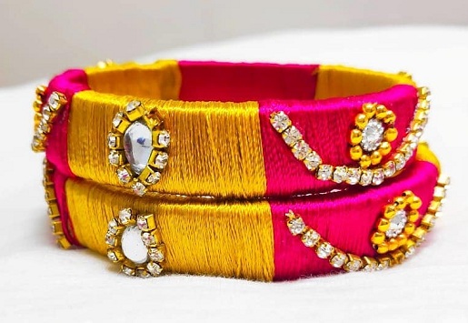 30 Modern Designs of Thread Bangles for Women in 2023