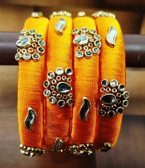30 Modern Designs of Thread Bangles for Women in 2023