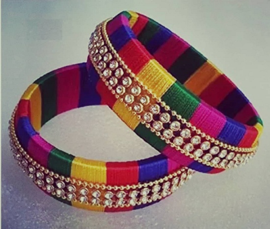 30 Modern Designs of Thread Bangles for Women in 2023