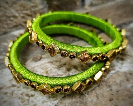 30 Modern Designs of Thread Bangles for Women in 2023